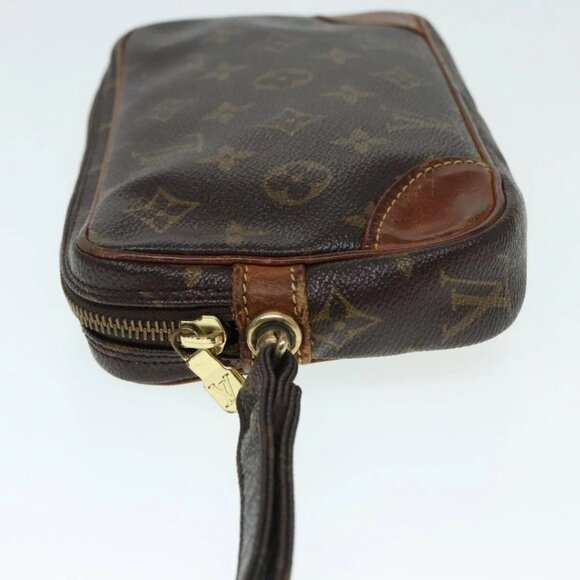 LOUIS VUITTON Monogram Marly Dragonne PM Clutch Bag M51827 LV Auth 91800 - Picture 8 of 16